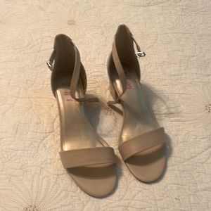 Nude Chunk Heel Sandal